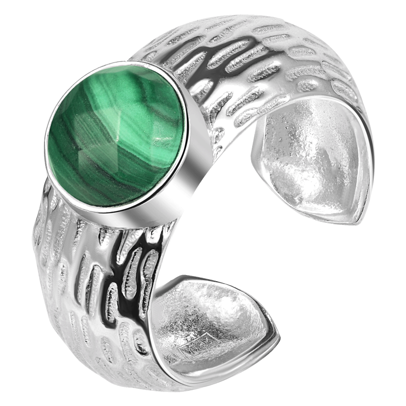Кольцо Мой путь с малахитом Кольцо Мой путь с малахитом