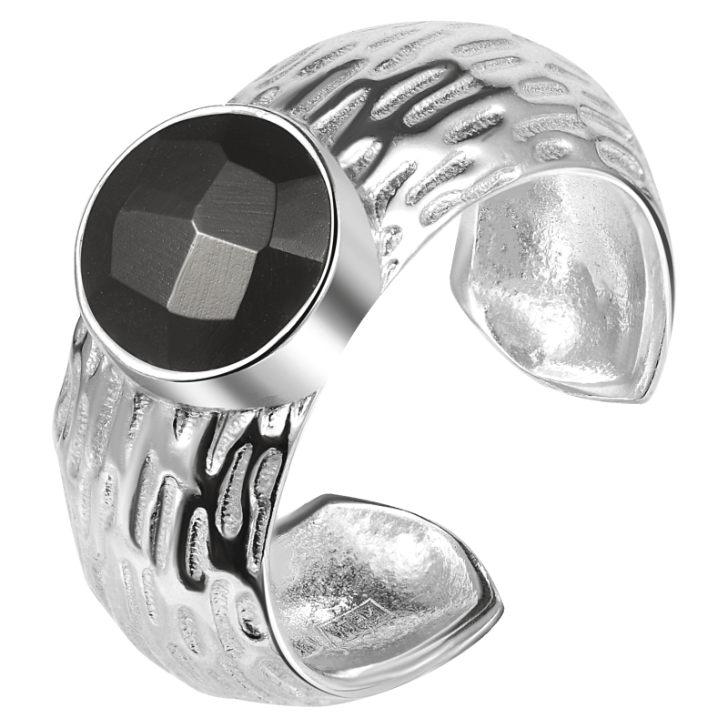 Кольцо Мой путь с черным ониксом Кольцо Мой путь с черным ониксом