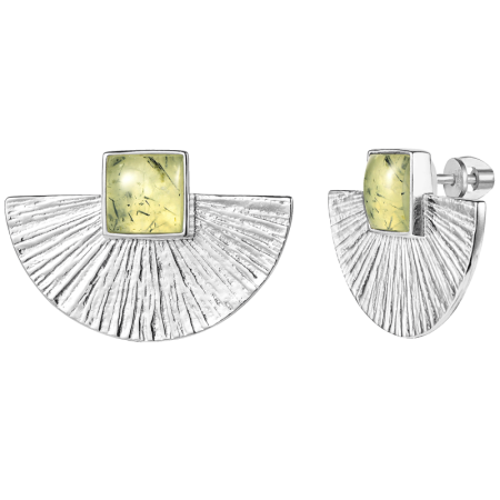 Серьги Равновесие с пренитом