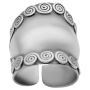Кольцо «Спирали» широкое