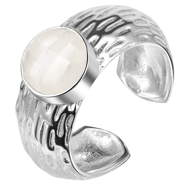 Кольцо Мой путь с лунным камнем