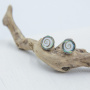 Серьги гвоздики с ракушкой «Shiva eye (Глаз Шивы) Абалон»