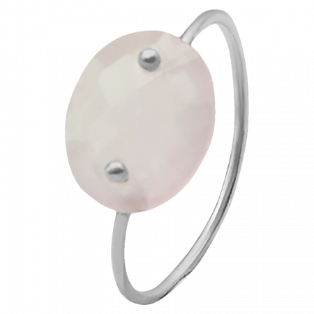 Кольцо Lollipop с розовым кварцем