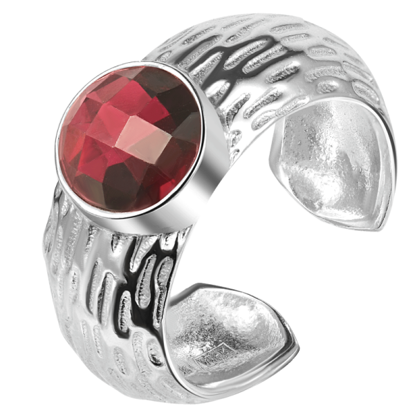 Кольцо Мой путь с гранатом