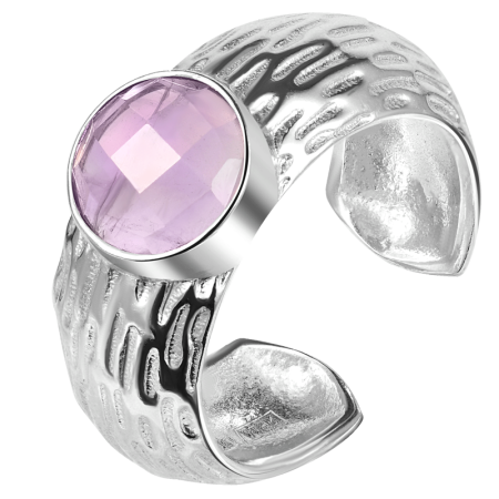 Кольцо Мой путь с аметистом